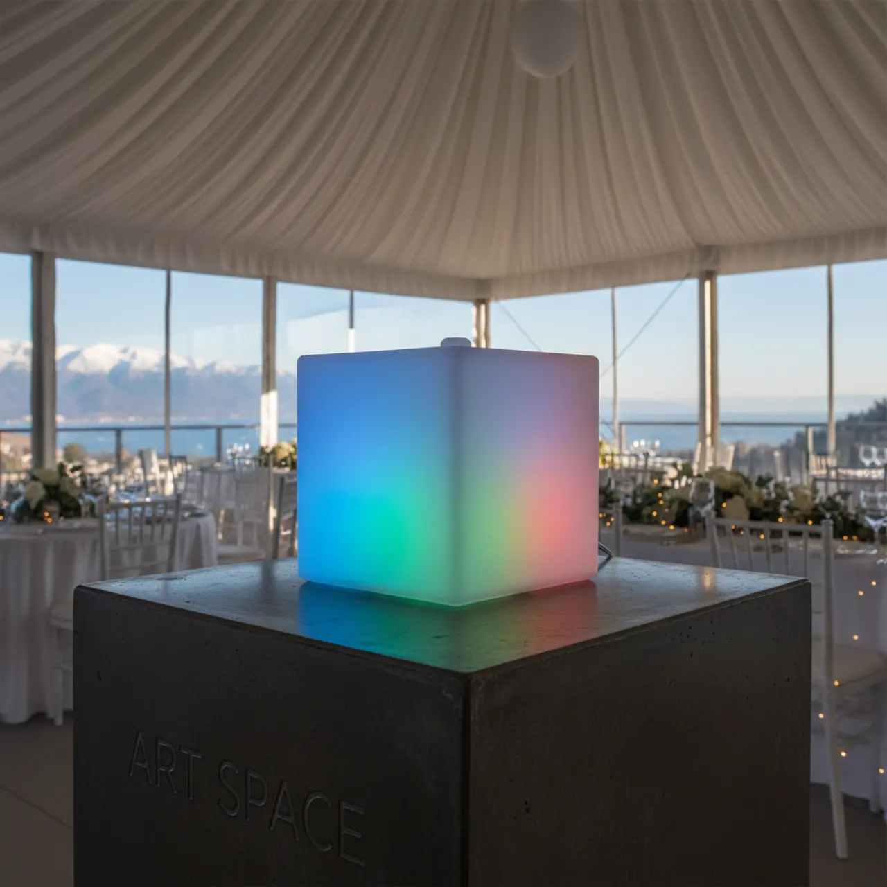 43х43 см. Подвесные КУБЫ светильники LED RGBW подсветка