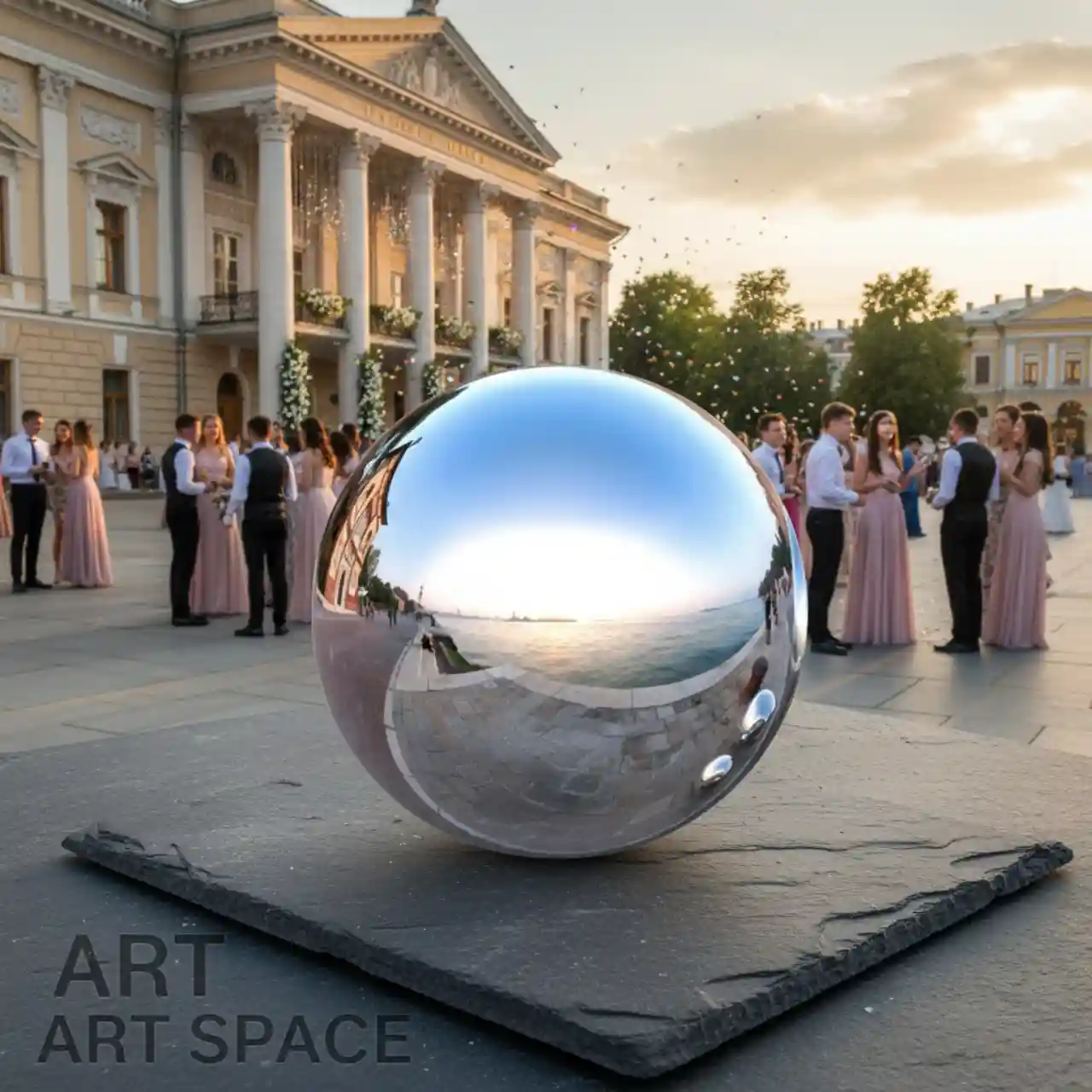 60 см. ШАРЫ зеркальный надувной