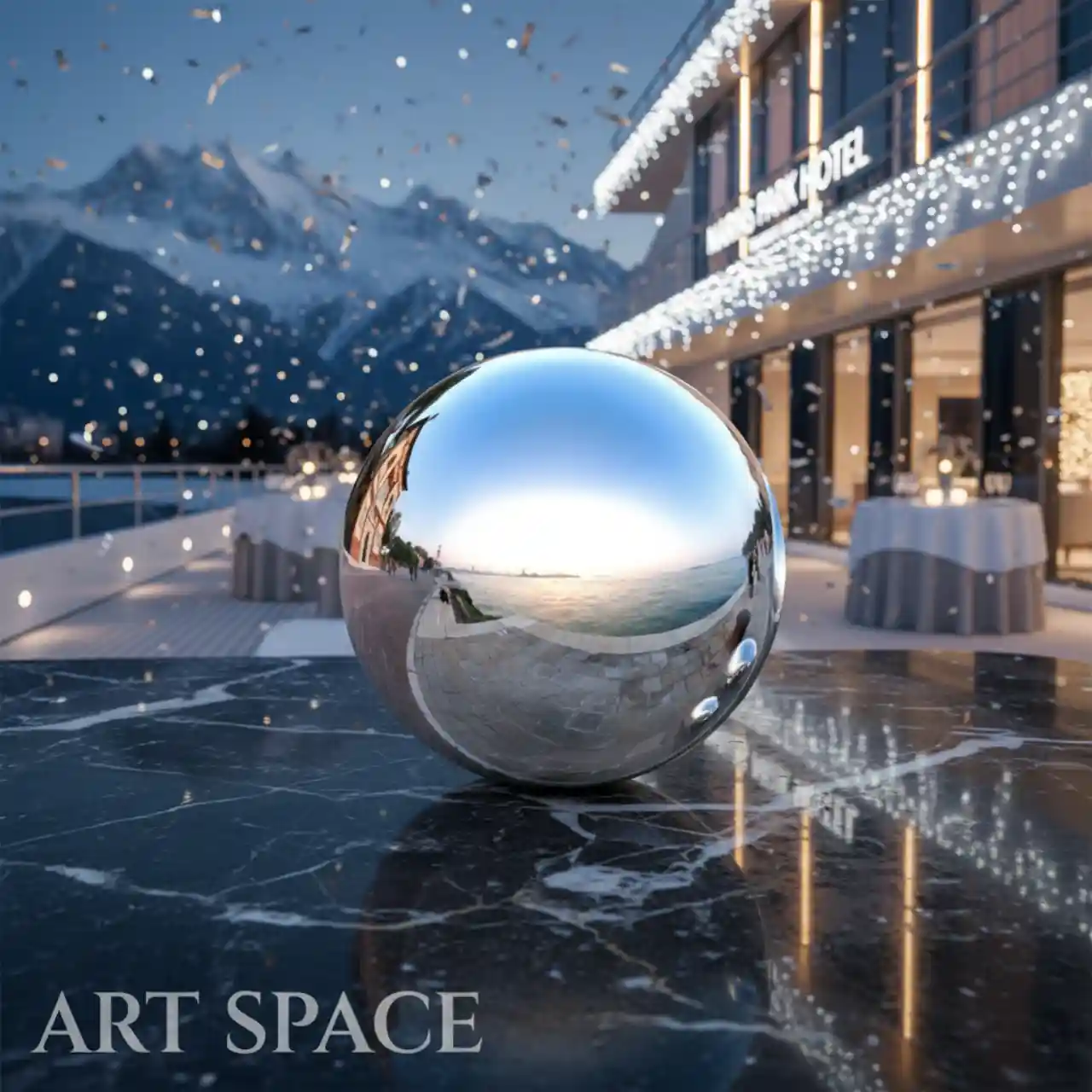 150 см. ШАРЫ зеркальный надувной