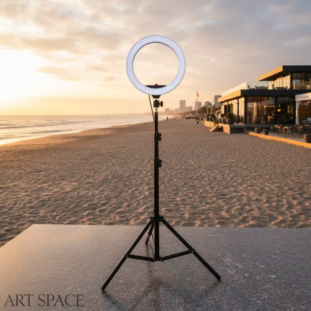 Кольцевые лампа на штативах