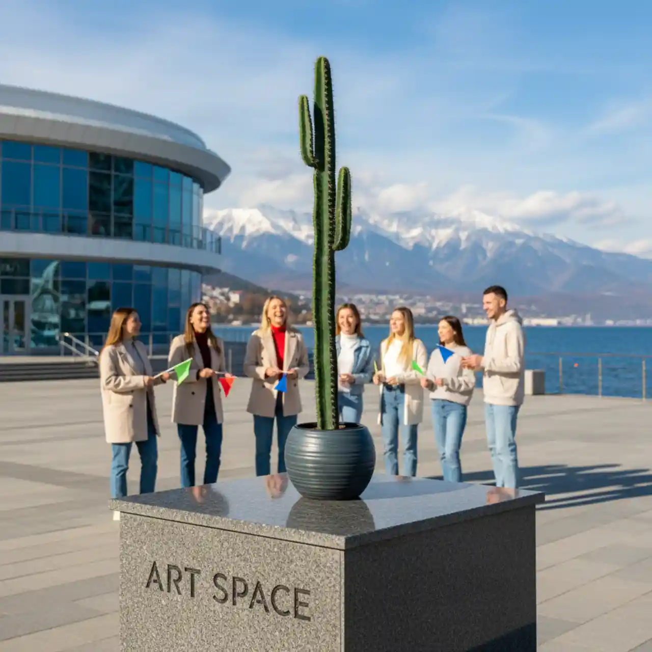 Кактус Цереус 220 см. искусственные деревья