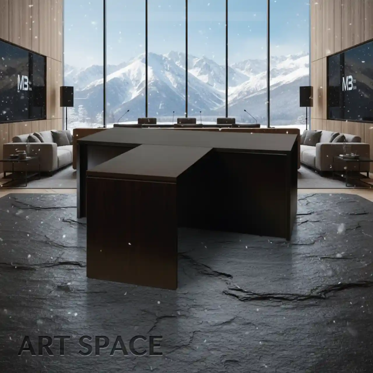 Столы руководителя с брифинг приставкой