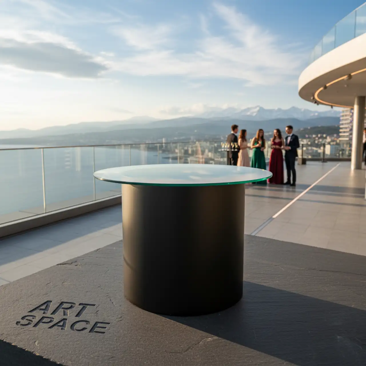 Столы журнальные GLASS TOKIO черные