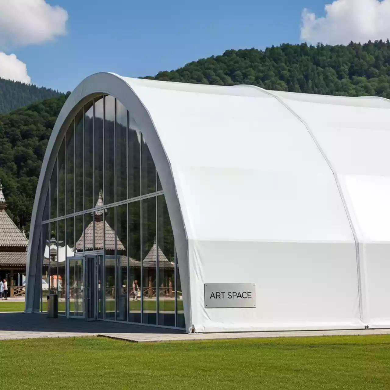 Аренда Ангар арочный 15х45 м в этно-парке «Моя Россия» — ART SPACE