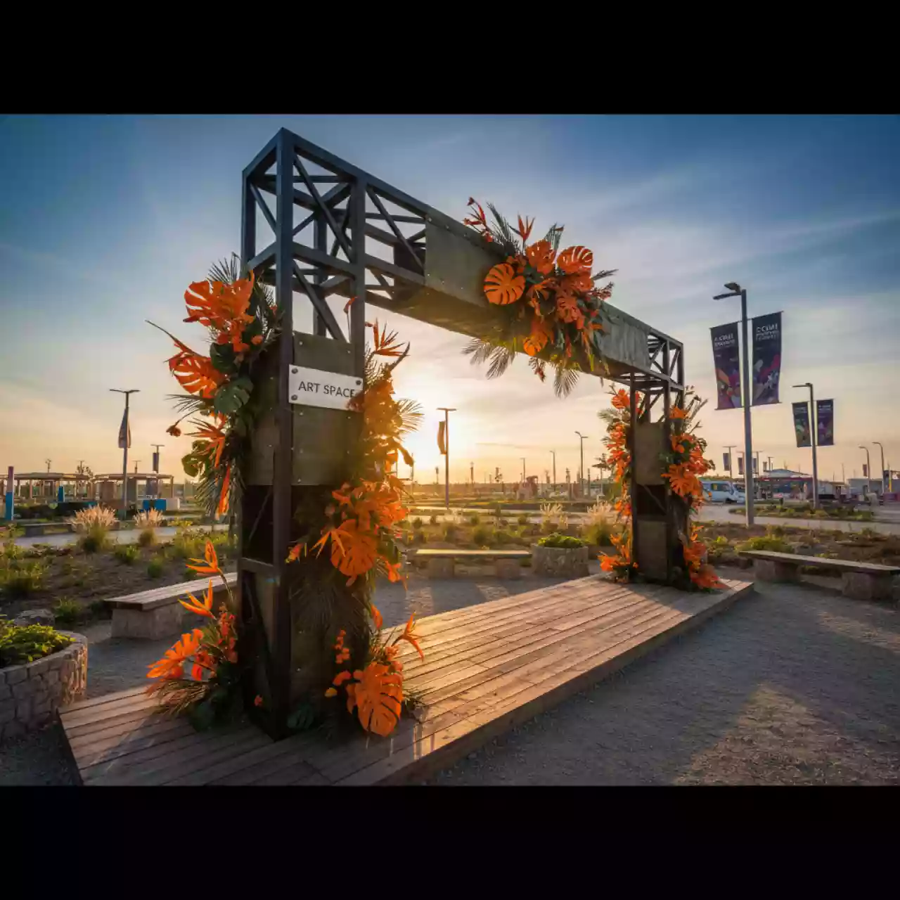 Аренда Арка тропическая в этно-парке «Моя Россия» — ART SPACE