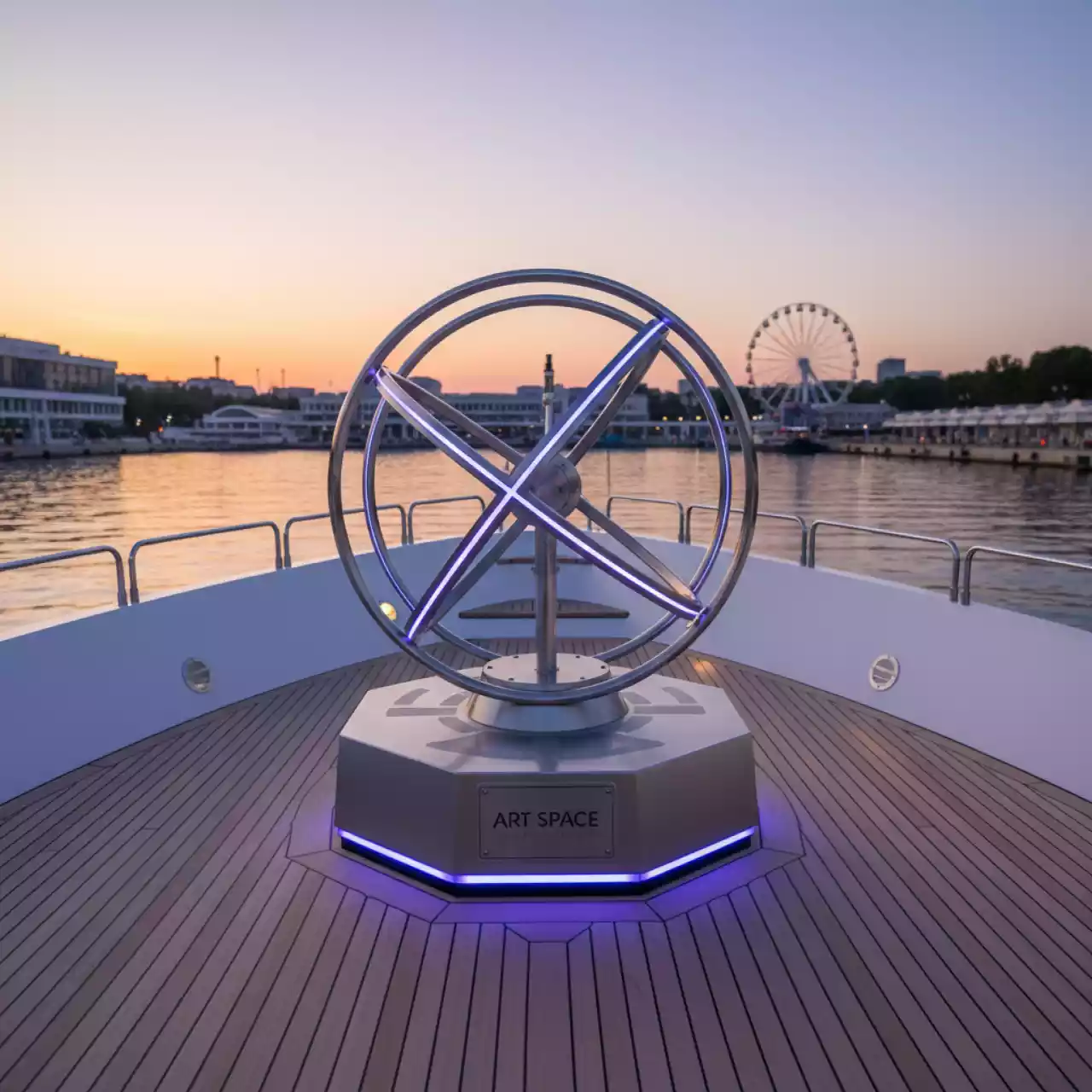 Аренда Аттракцион Гироскоп Гравитация на VIP теплоходе (Морпорт Сочи) — ART SPACE