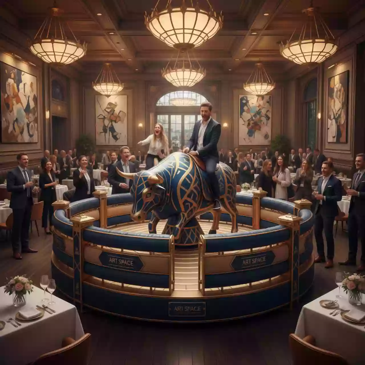 Аренда Аттракционы родео механические в ресторане «Brunello» — ART SPACE