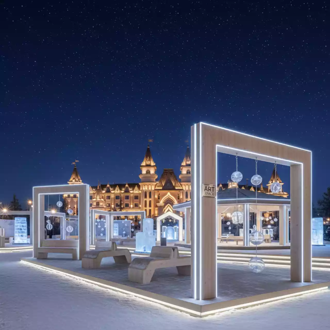 Аренда Аттракционы зимние в отеле «Богатырь» — ART SPACE