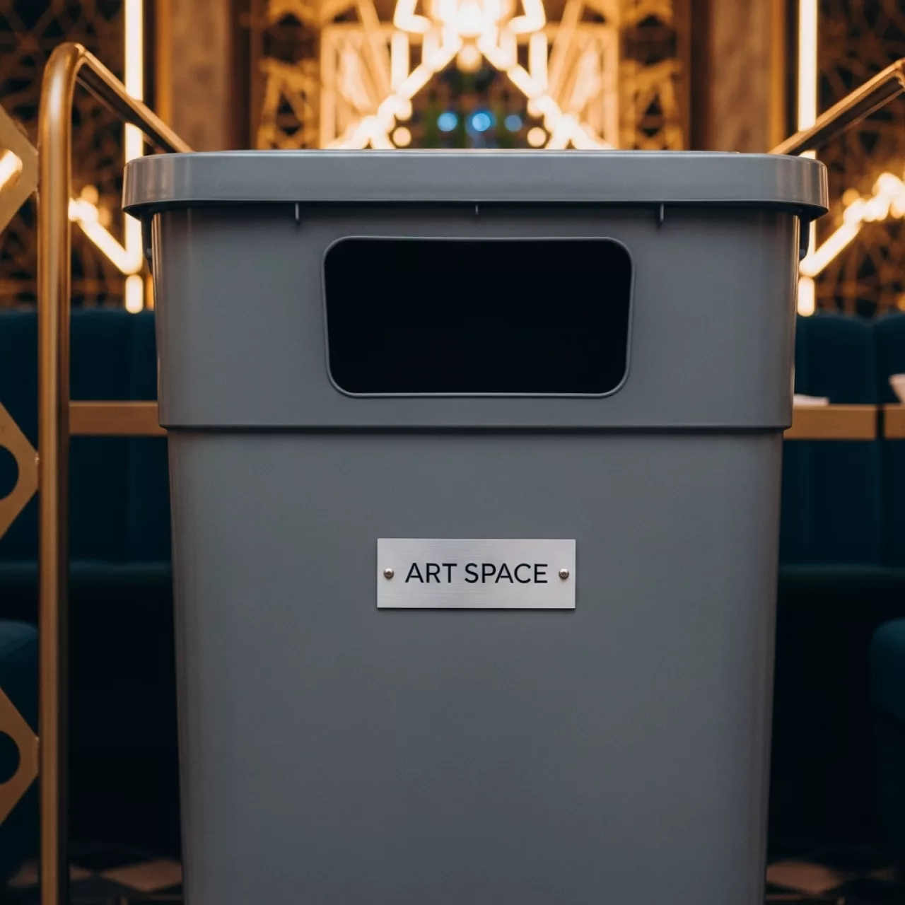 Аренда Бак мусорный серый 1200 л в ресторане «Магадан» — ART SPACE