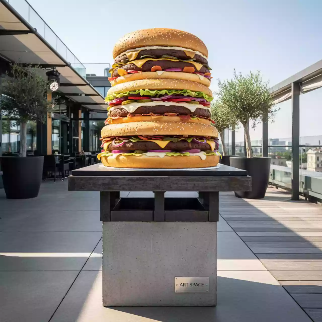 Аренда Бургер торт в Mövenpick Hotel — ART SPACE