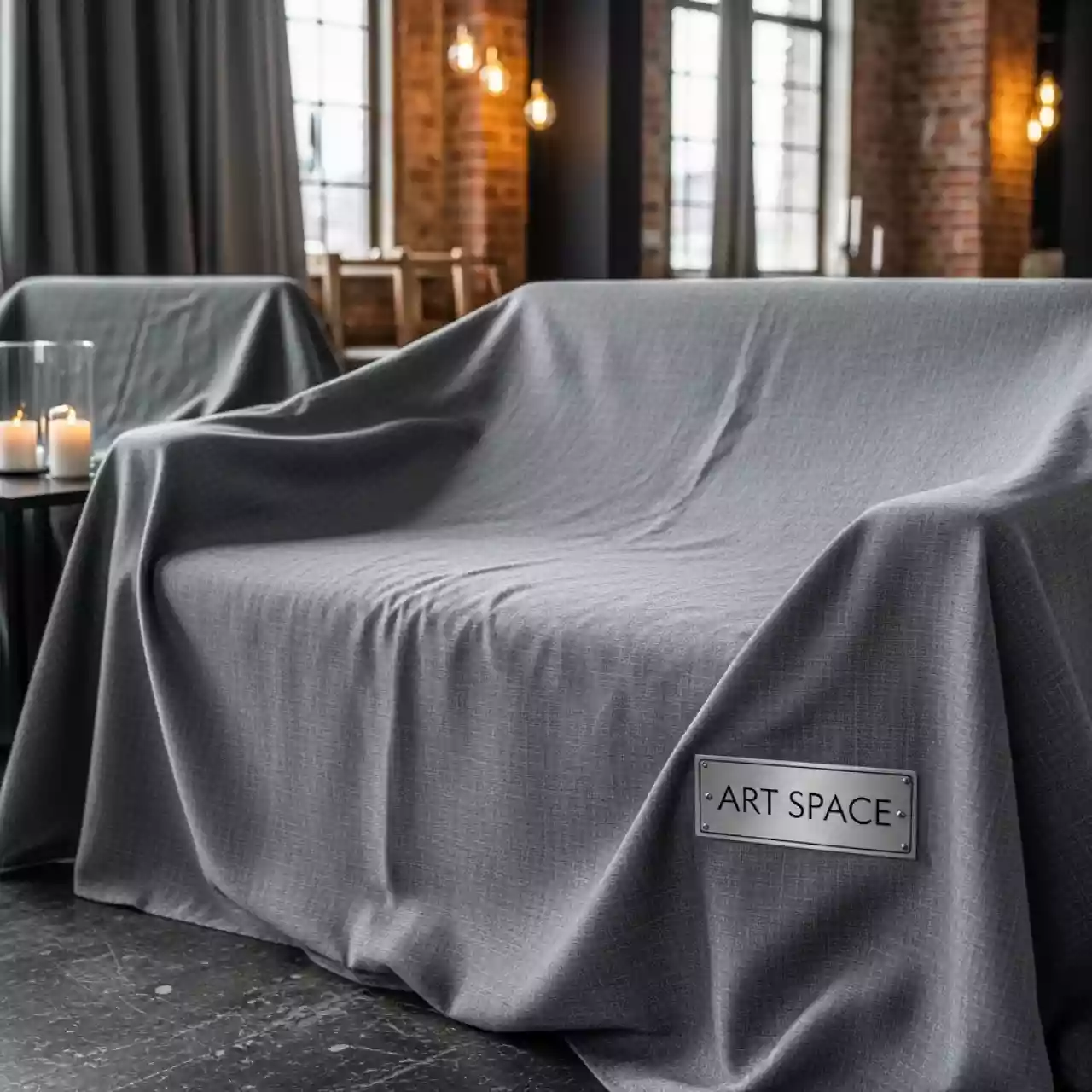 Аренда Чехла на мебель лаунж зон универсальный серый 330x200 см в усадьбе Голицына — ART SPACE