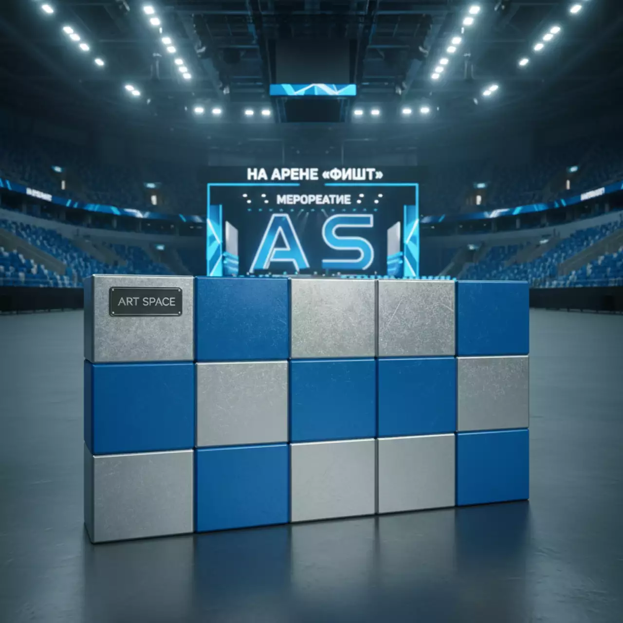 Аренда Чехлов на Фан Барьеры 200х100 см на арене «Фишт» — ART SPACE