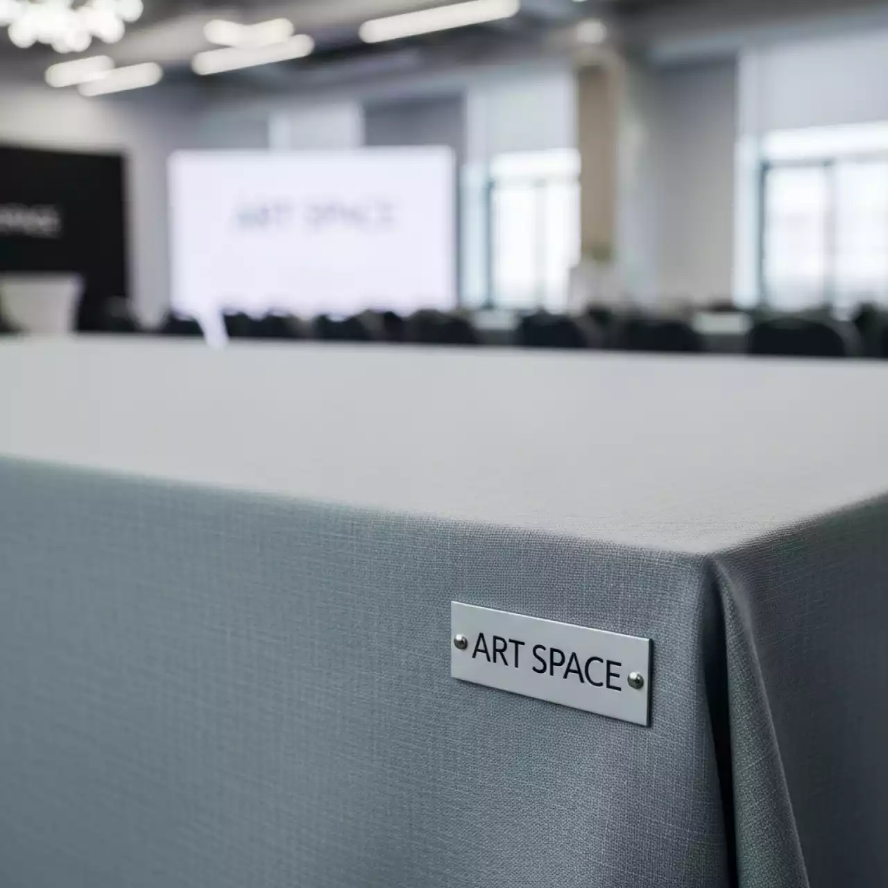 Аренда Чехол для стола 03 серо голубой в Radisson Collection Paradise — ART SPACE