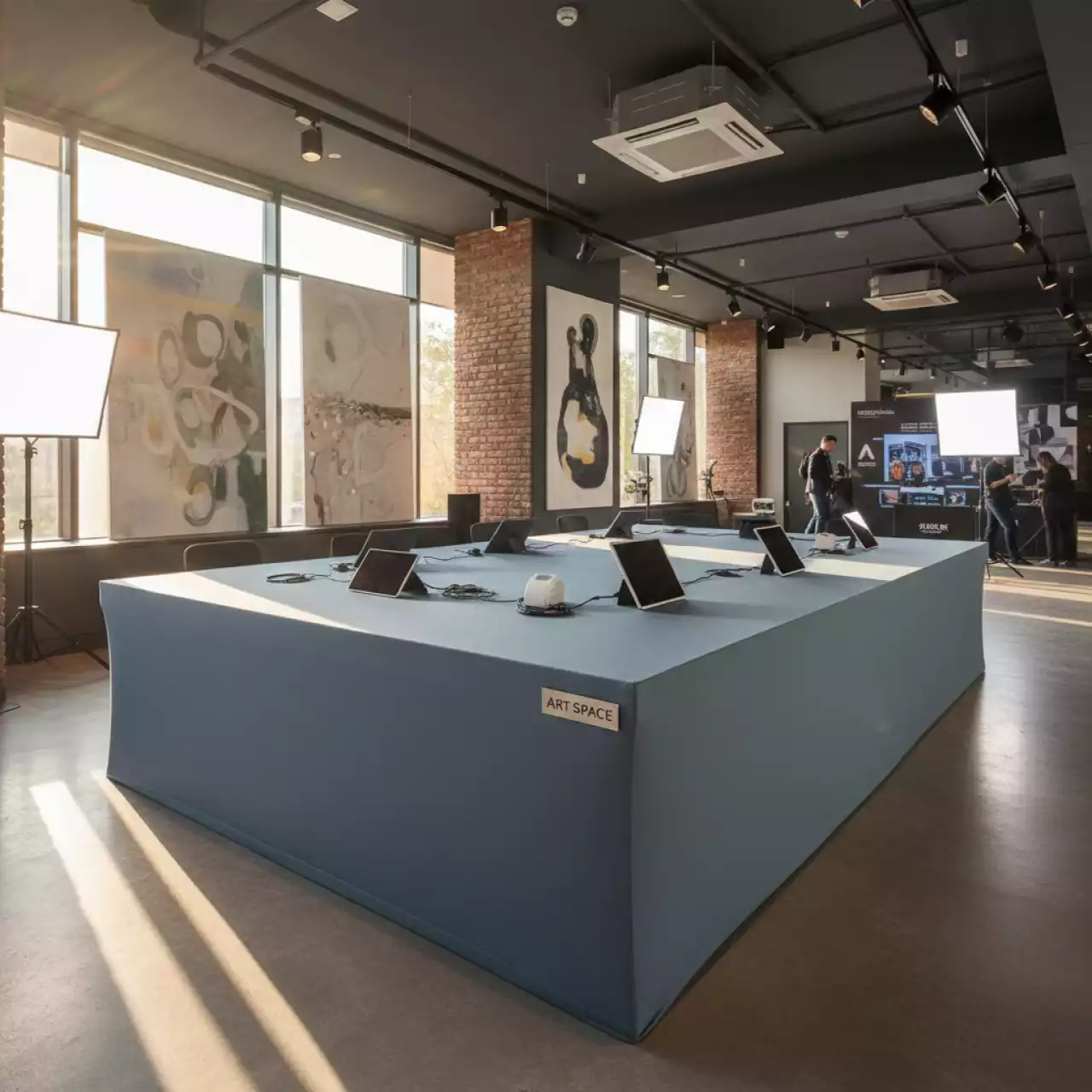 Аренда Чехол для стола серо голубой в отеле Hyatt Regency Sochi — ART SPACE