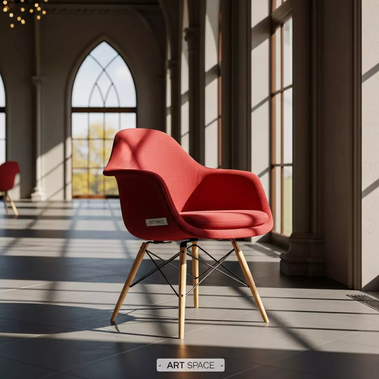 Аренда Чехол E07 на стул Eames красный