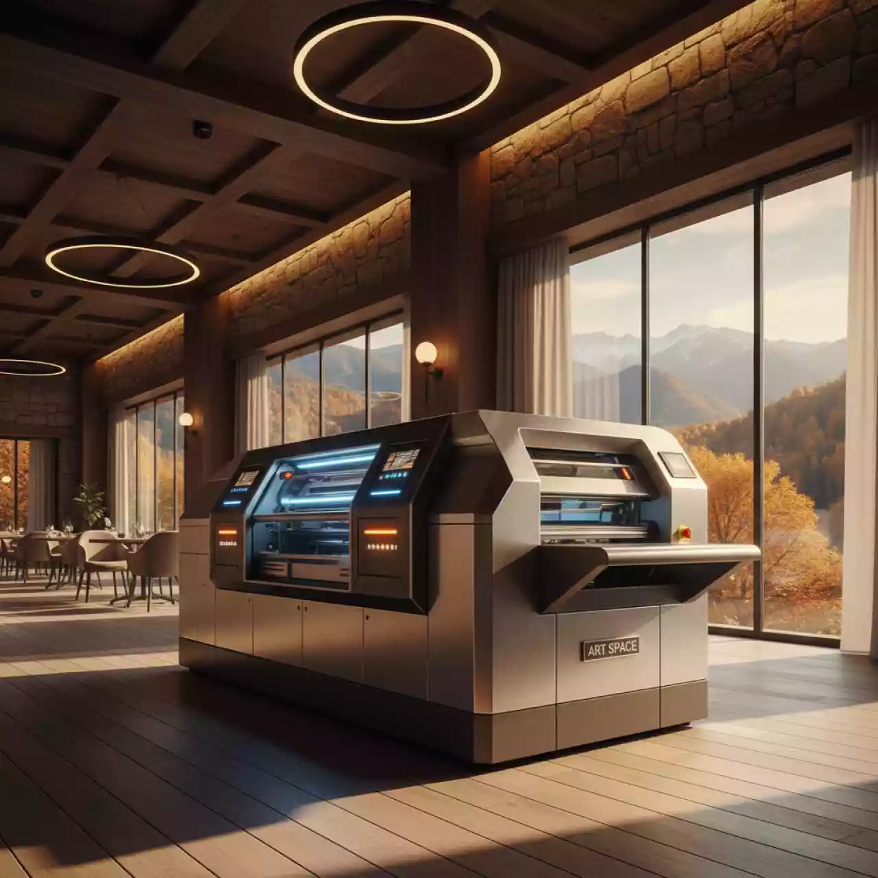 Аренда Цифровая печатная машина Canon imagePRESS V1000 в ресторане «Высота 5642» — ART SPACE