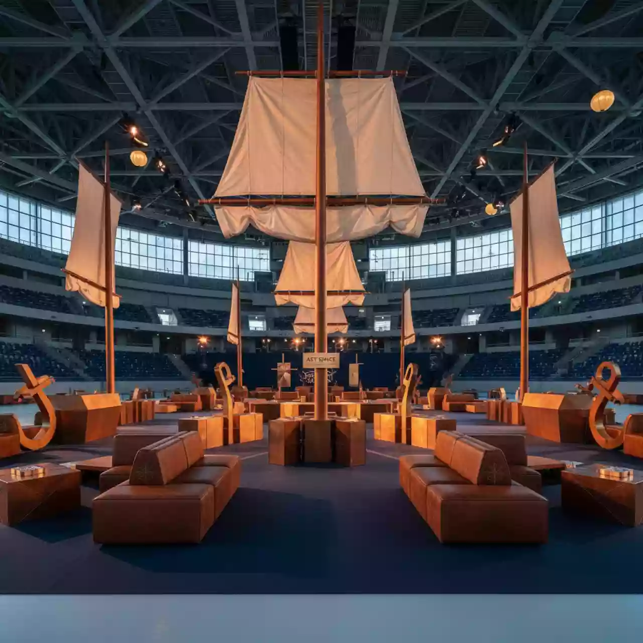 Аренда Декор для пиратской вечеринки в ледовом дворце «Большой» — ART SPACE