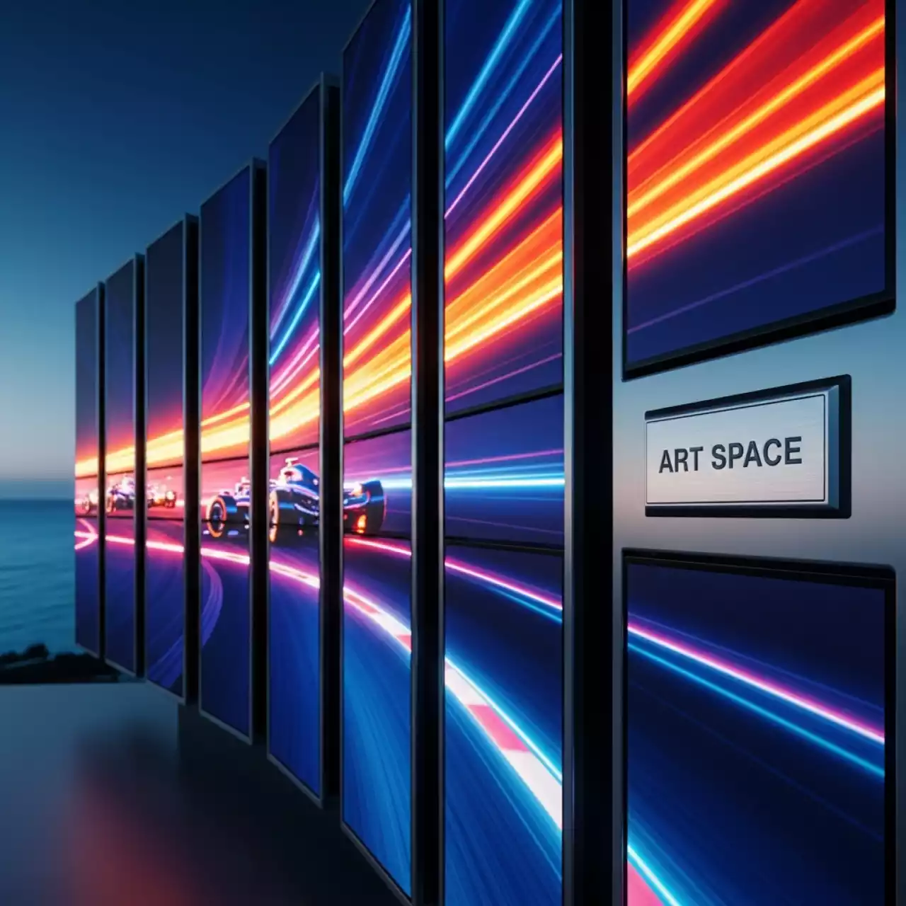 Аренда Демосистема настенная Office Force 10 панелей на территории Морпорта Сочи — ART SPACE