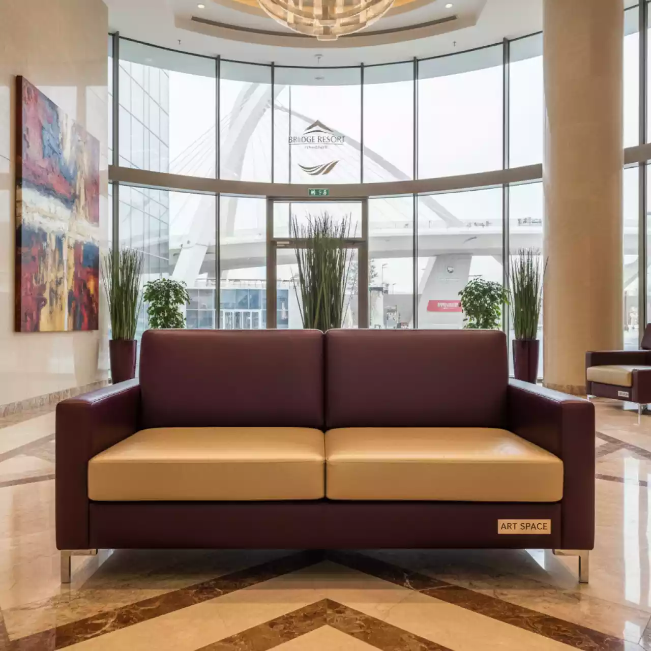 Аренда Диван двухместный Andrian gold wine в Bridge Resort — ART SPACE