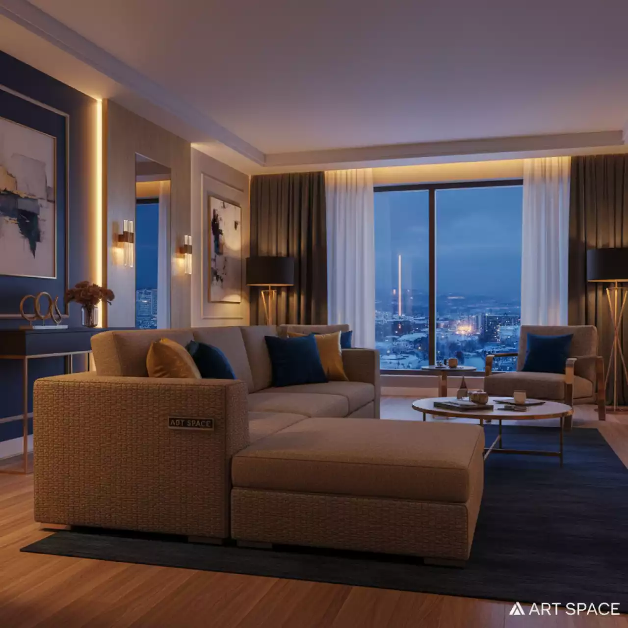 Аренда Диван трансформирующийся из искусственного ротанга Лунго коричневый в отеле Radisson Lazurnaya — ART SPACE