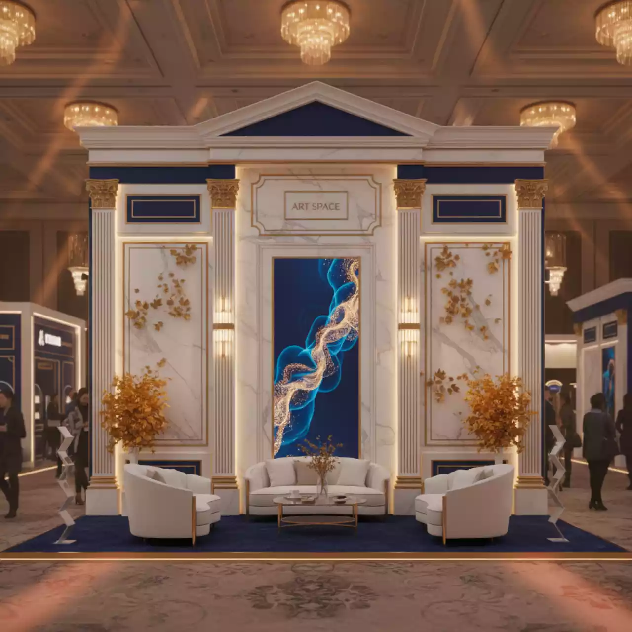 Аренда Дизайн проект стенда Итриум в Radisson Hotel Rosa Khutor — ART SPACE