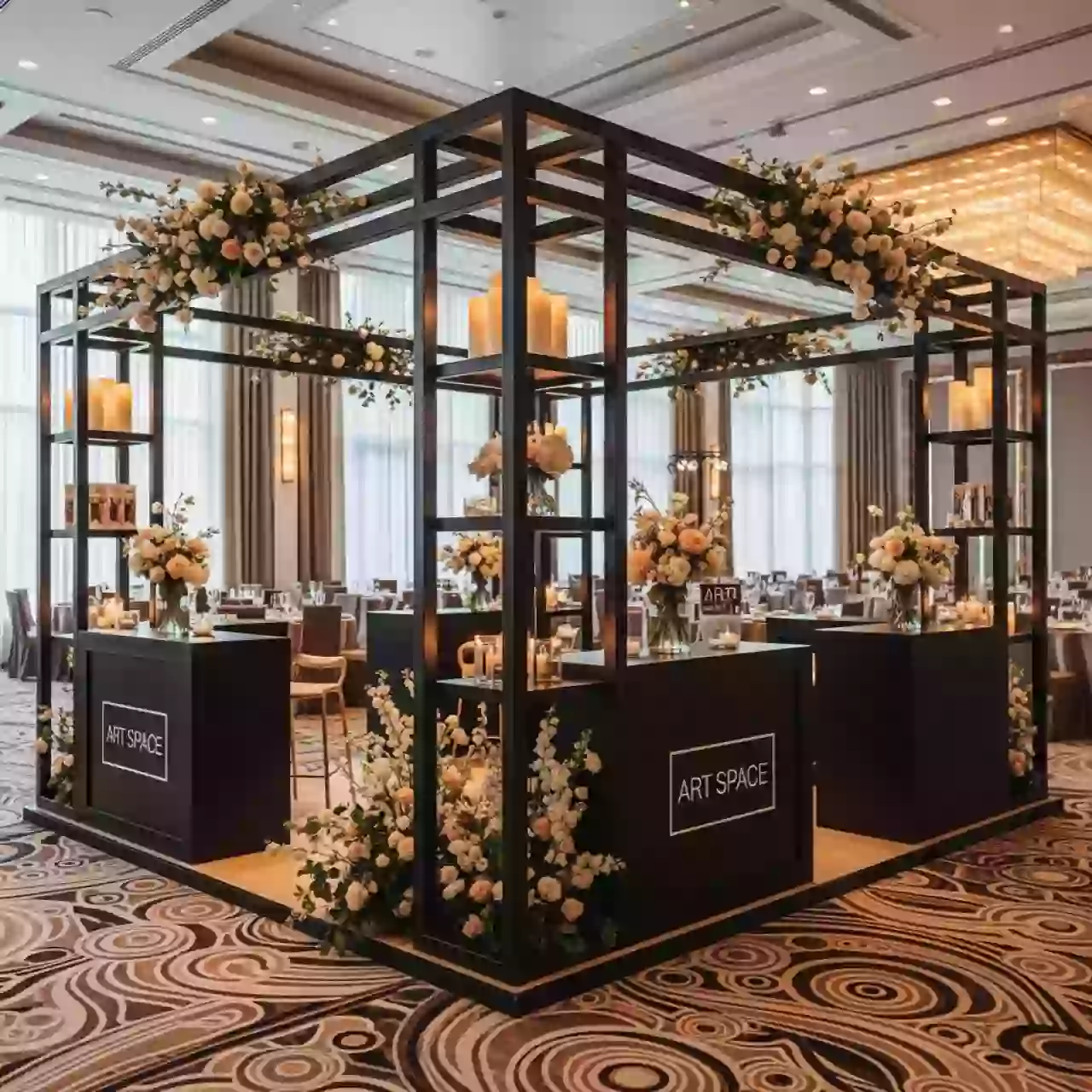 Аренда Дизайн проект торгового острова Moment в Sochi Marriott Krasnaya Polyana — ART SPACE