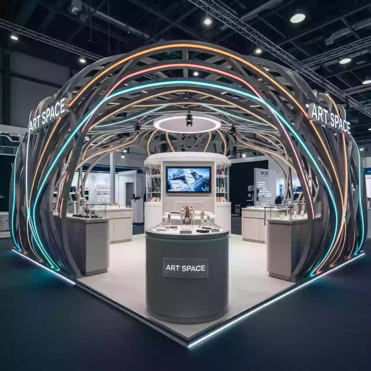 Аренда Дизайн проект торгового островка гнездо в Alpha Sirius — ART SPACE