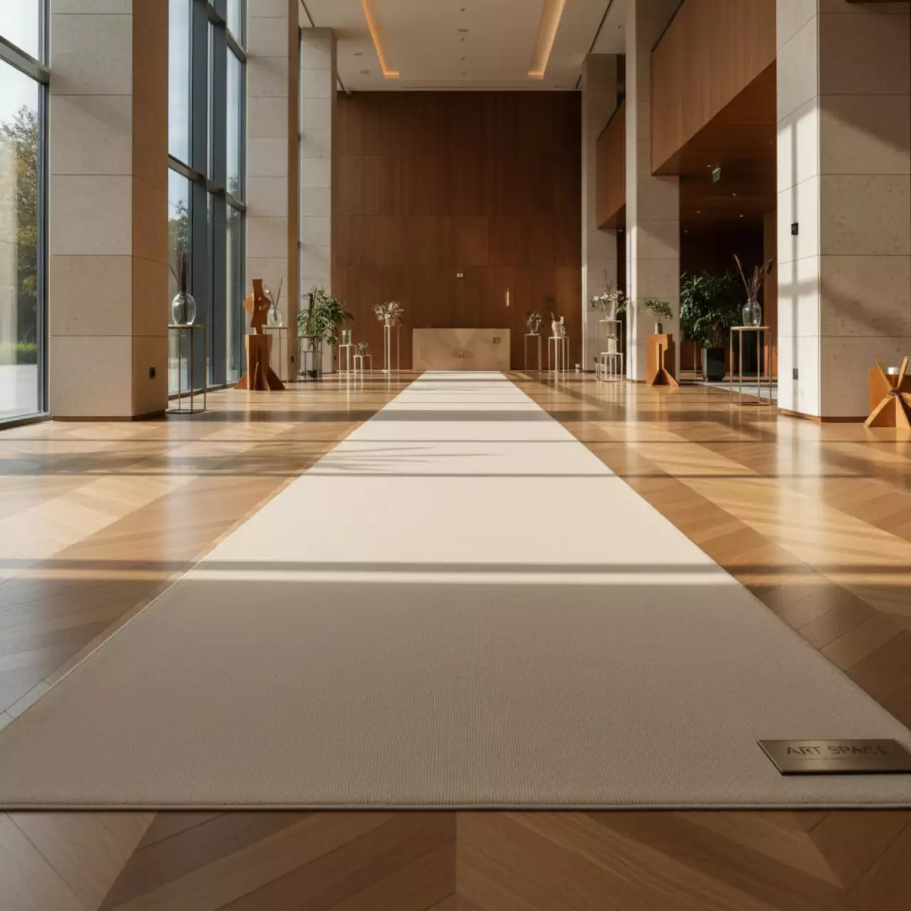 Аренда Дорожка Габардин бежевая 3000 мм в Rodina Grand Hotel & SPA — ART SPACE