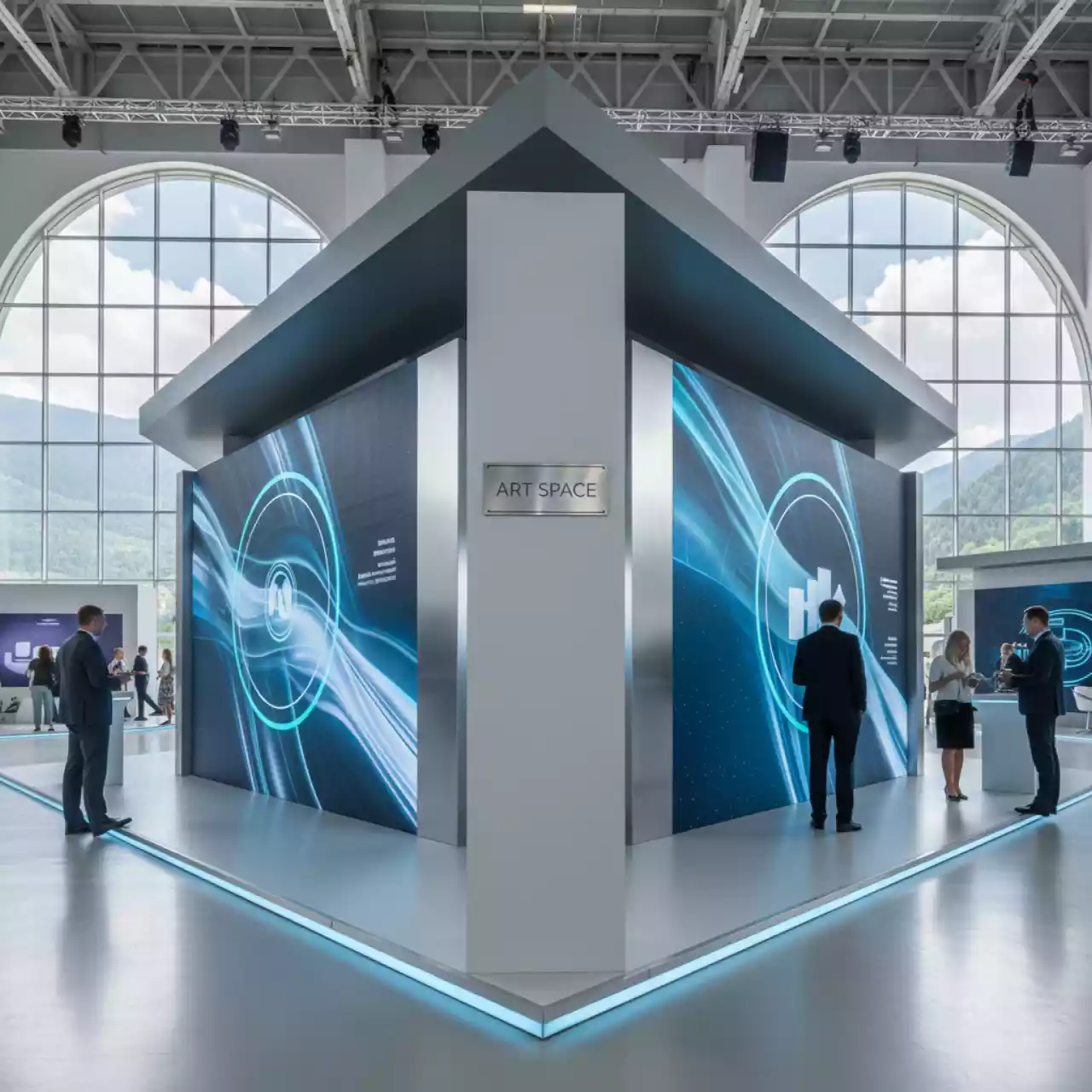 Аренда Экраны светодиодные графические в ледовом дворце «Роза Хутор» — ART SPACE