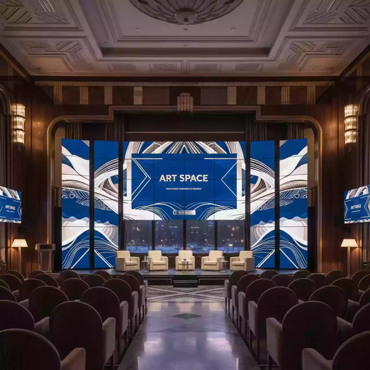 Аренда Экраны светодиодные модульные в конгресс-холле отеля Жемчужина — ART SPACE