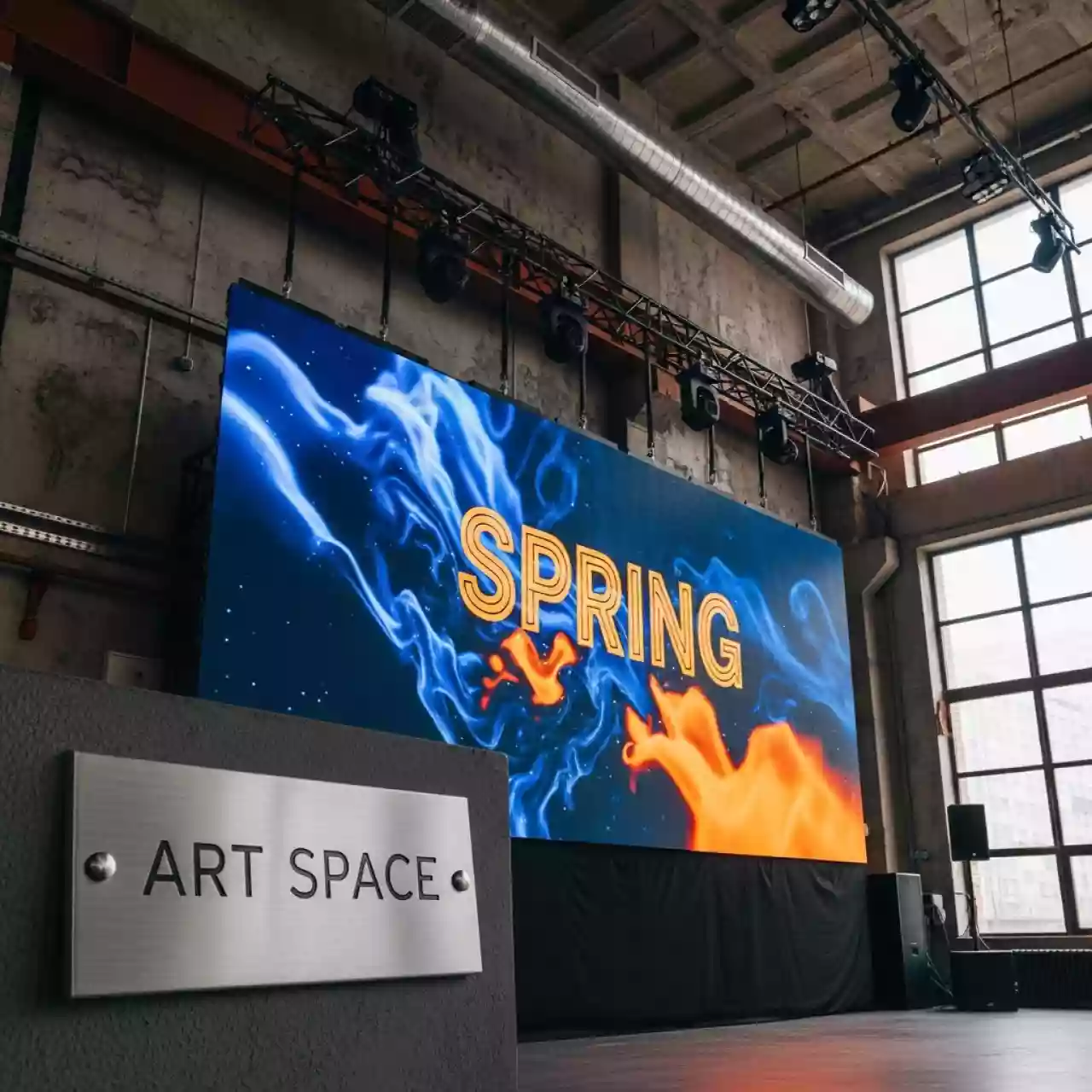 Аренда Экраны светодиодные P1 в ресторане «Высота 5642» — ART SPACE