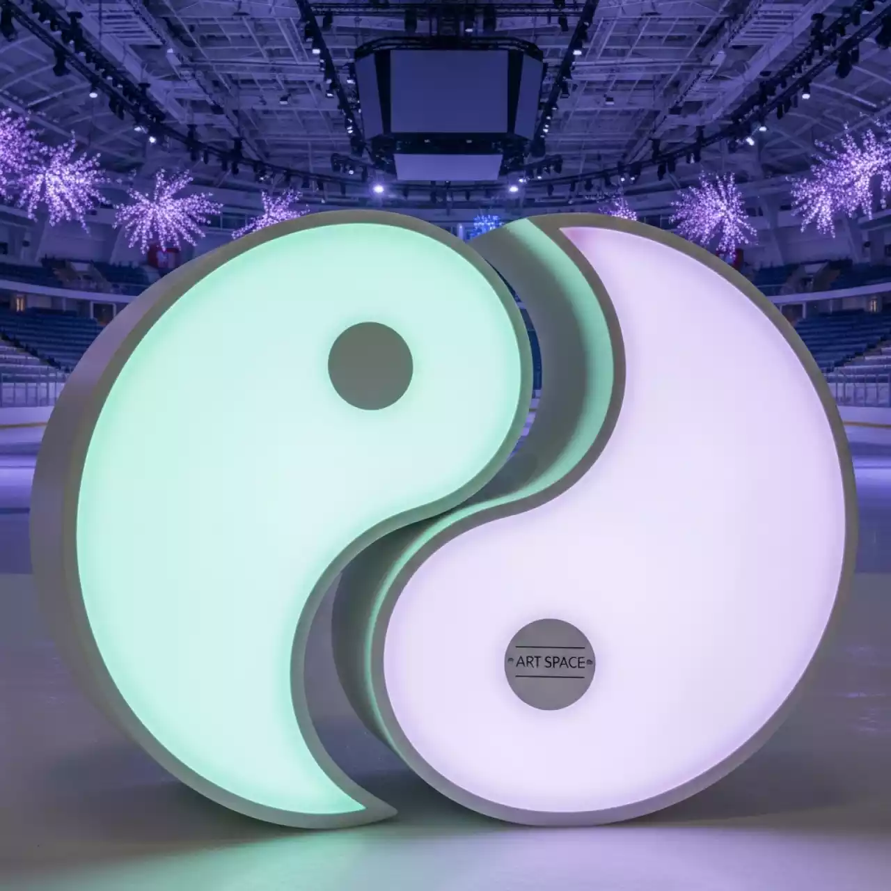 Аренда Элемент мебели светящийся Инь Ян в ледовом дворце «Большой» — ART SPACE