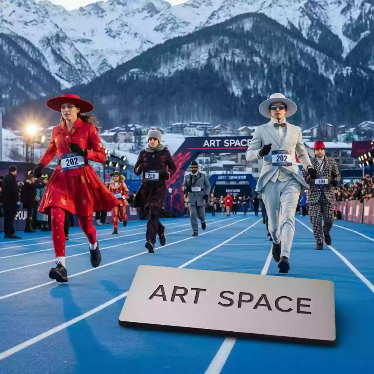 Аренда Эстафета на скороходах Sochi Marriott Krasnaya Polyana — ART SPACE