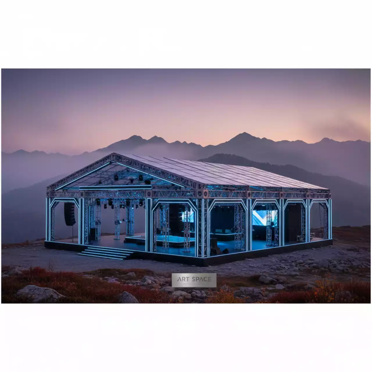 Аренда Фермовая конструкция сценический павильон на курорте «Газпром» (Альпика) — ART SPACE