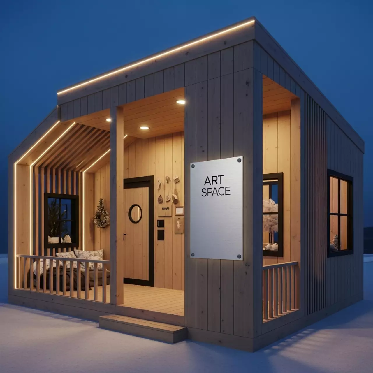 Аренда Фотозона "Дом Деда Мороза" в Skypark Sochi — ART SPACE