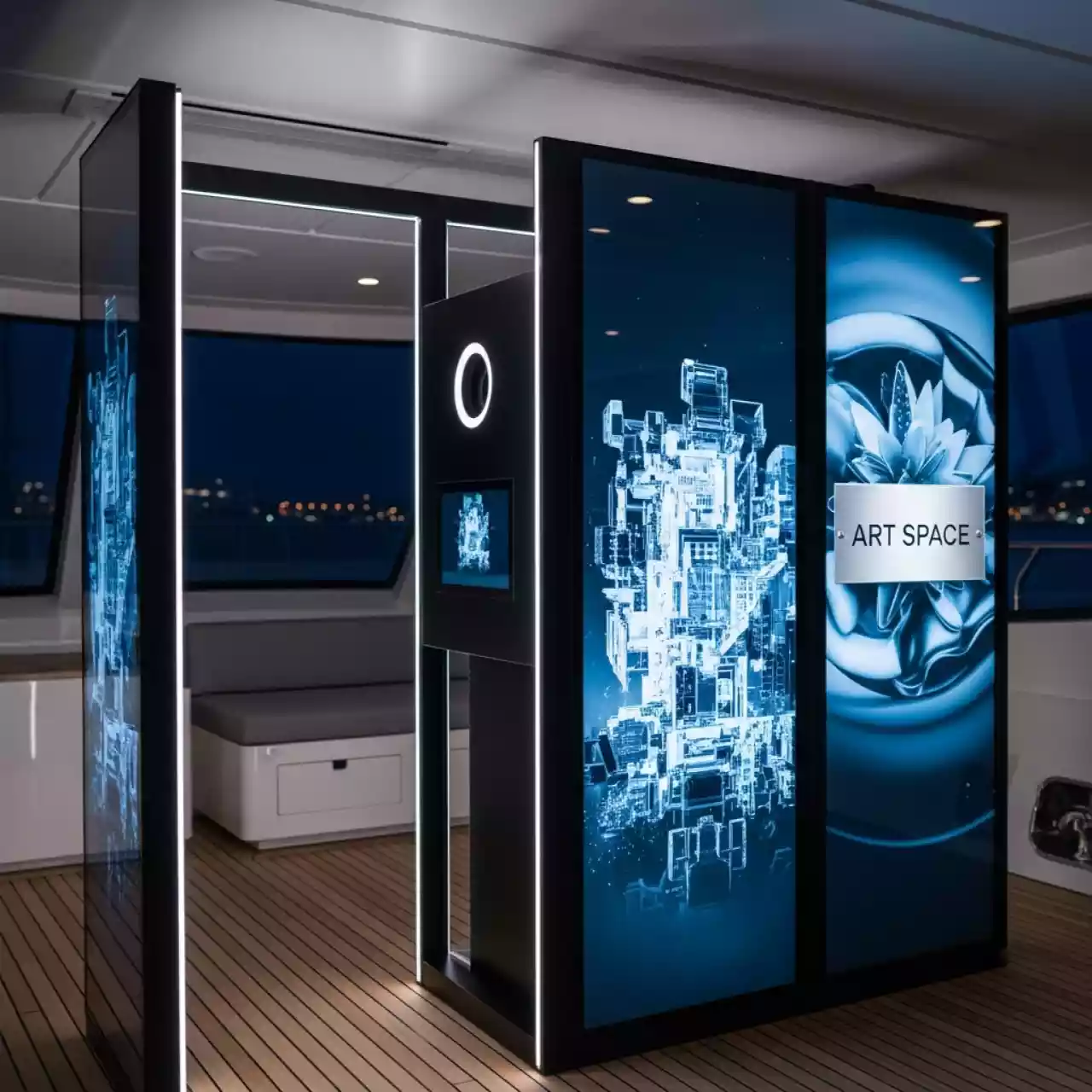 Аренда Фотозона интерактивная "Виртуальная прогулка" на VIP-яхте (Имеретинский порт) — ART SPACE