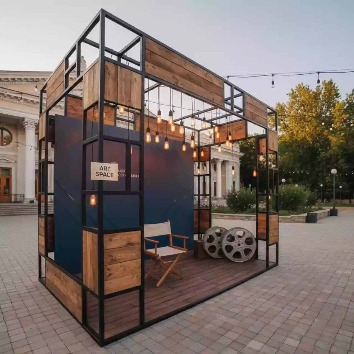 Аренда Фотозона на выставку в санатории «Металлург» — ART SPACE