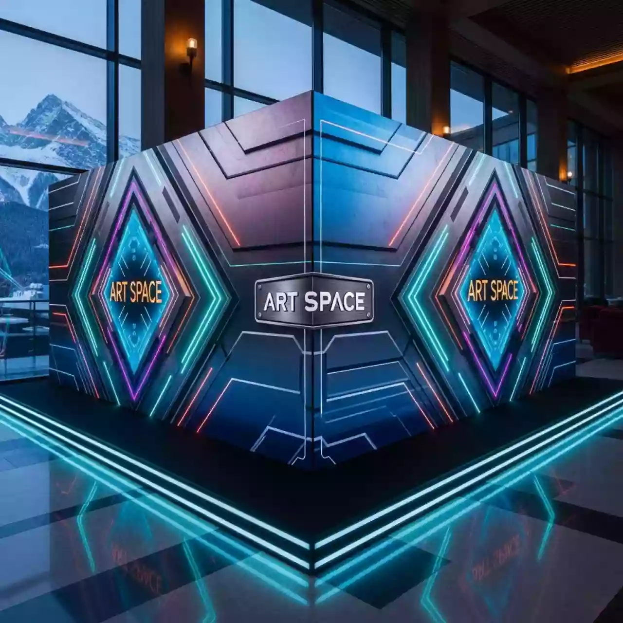 Аренда Фотозона угловая светодиодная 3х3 в Поляна 1389 Отель и Спа — ART SPACE