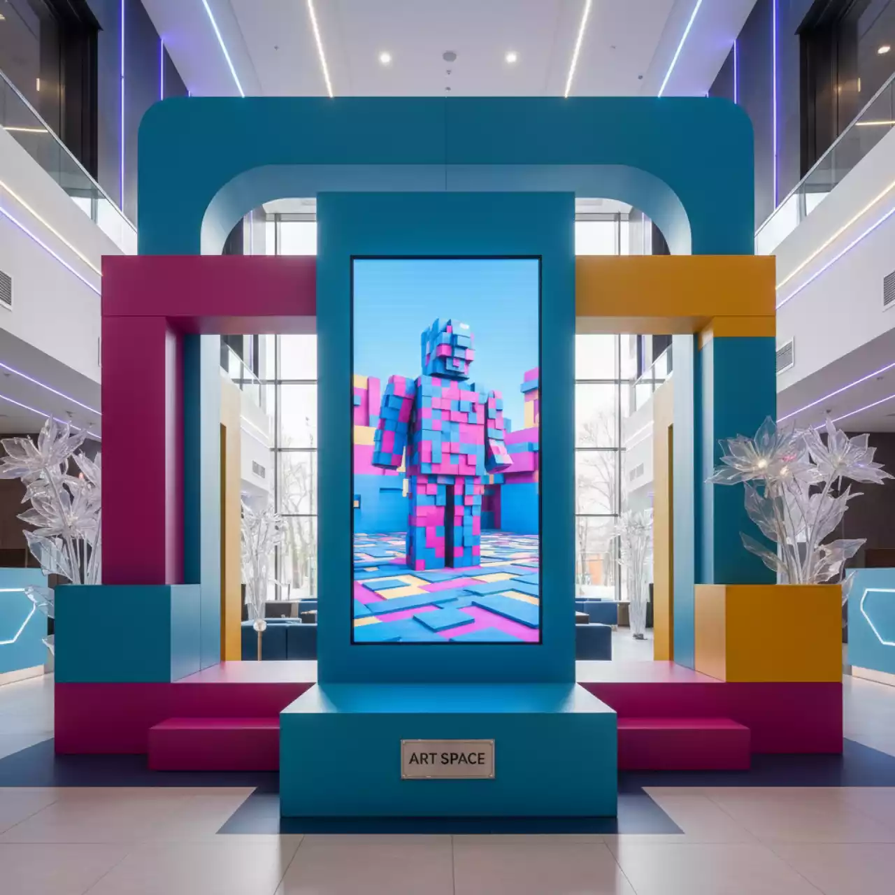 Аренда Фотозона в стиле Лего AI в отеле «Богатырь» — ART SPACE