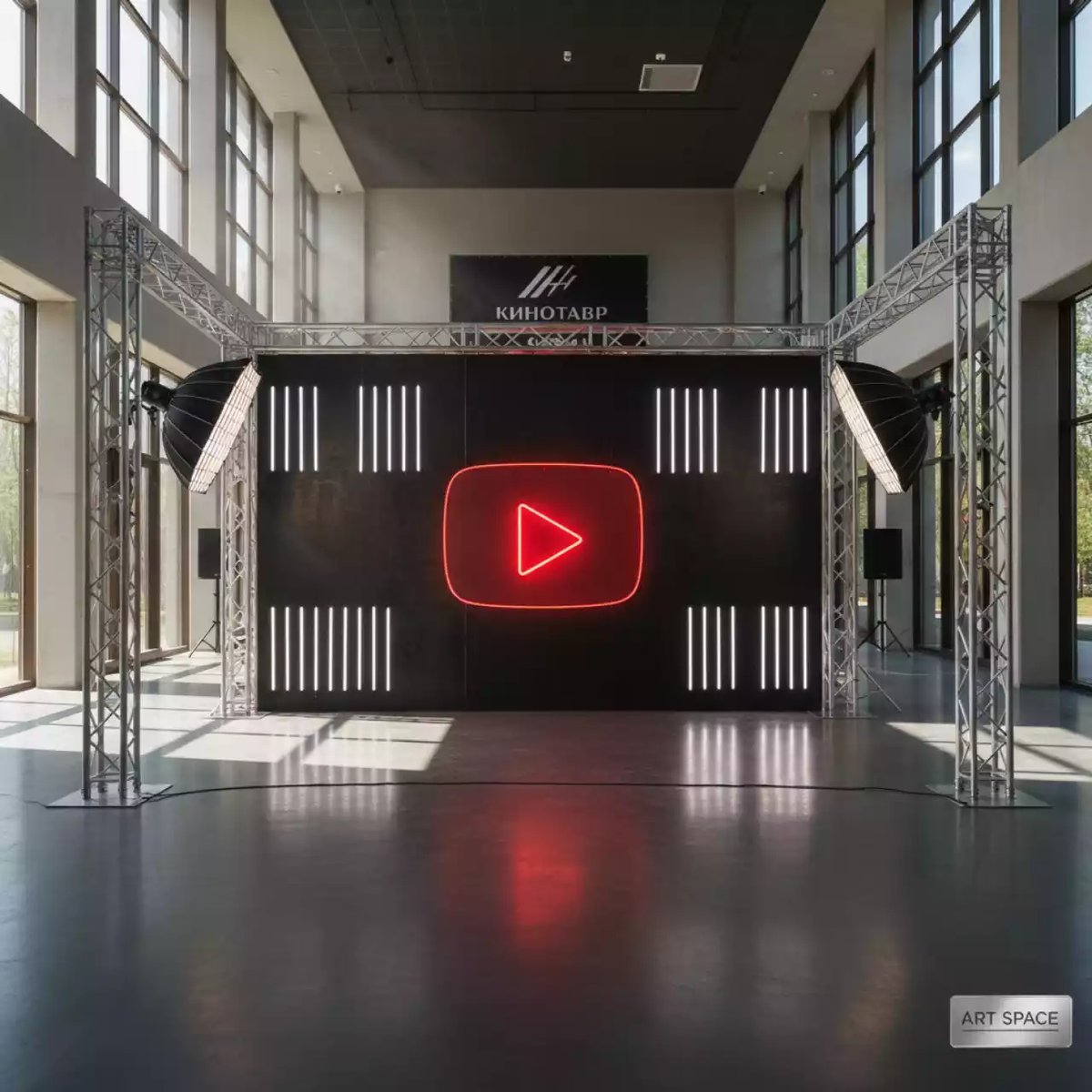 Аренда Фотозона в стиле YouTube в Университете «Сириус» — ART SPACE