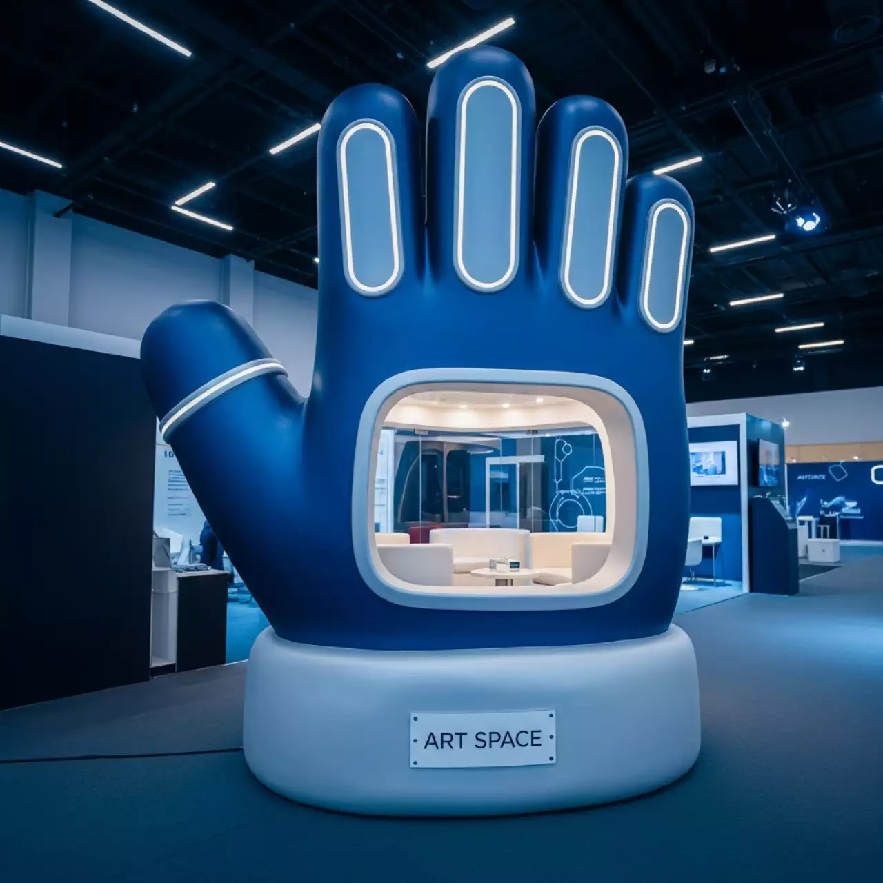 Аренда Фотозоны рукавицы Деда Мороза в ОКЦ «Галактика» — ART SPACE