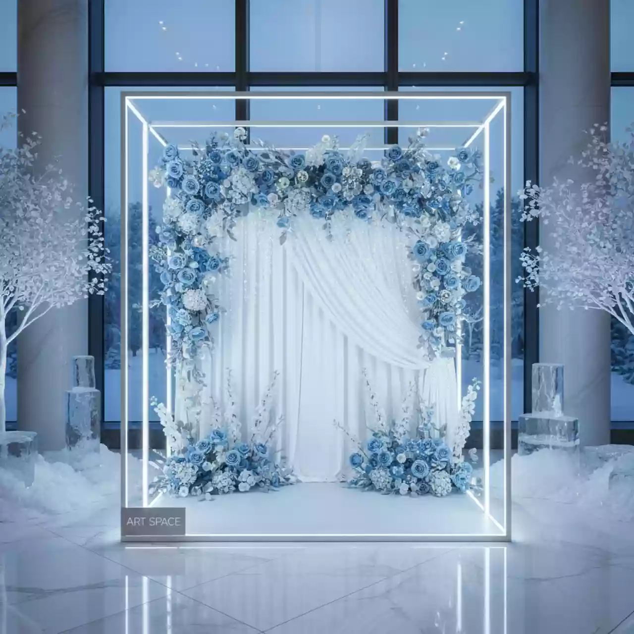 Аренда Фотозоны с большими цветами в Mantera Supreme — ART SPACE