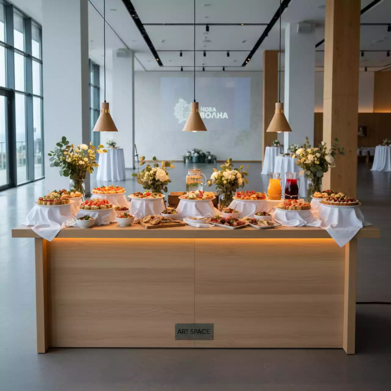 Аренда Фуршетный стол rinfresco mid в Grand Karat Sochi — ART SPACE