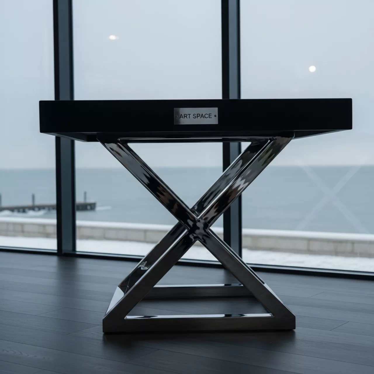 Аренда Фуршетный стол X Loft Silver Black на пляжных клубах Хосты — ART SPACE