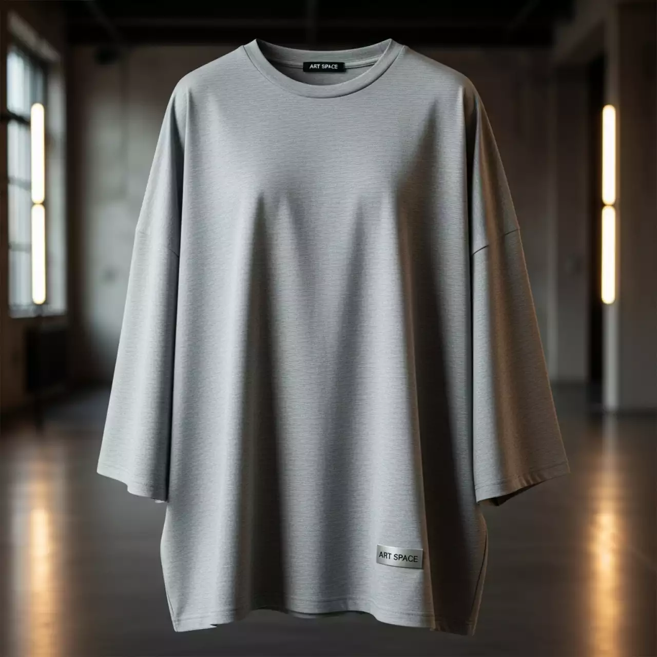 Аренда Футболка Oversize серая Freedom на курорте «Газпром» (Альпика) — ART SPACE