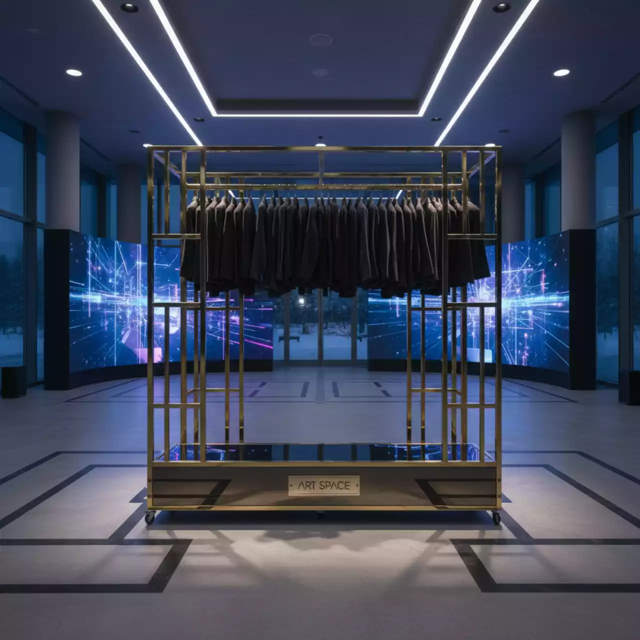 Аренда Гардероб мобильный на 60 гостей в Omega Sirius — ART SPACE