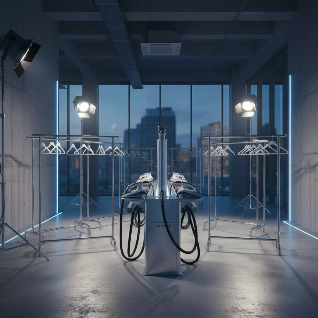 Аренда Гримерка с отпаривателем утюгом и вешалками в конгресс-холле отеля Жемчужина — ART SPACE