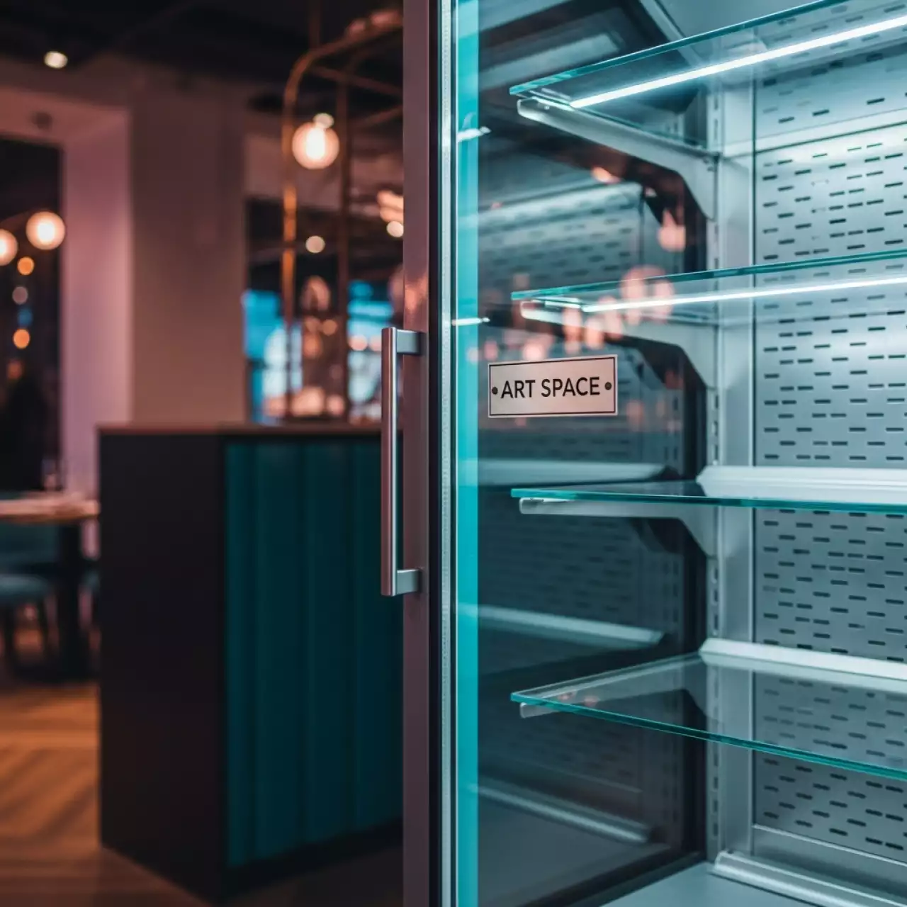 Аренда Холодильная витрина для ингредиентов Hicold VRTO 1485 в ресторане «Сыроварня» — ART SPACE