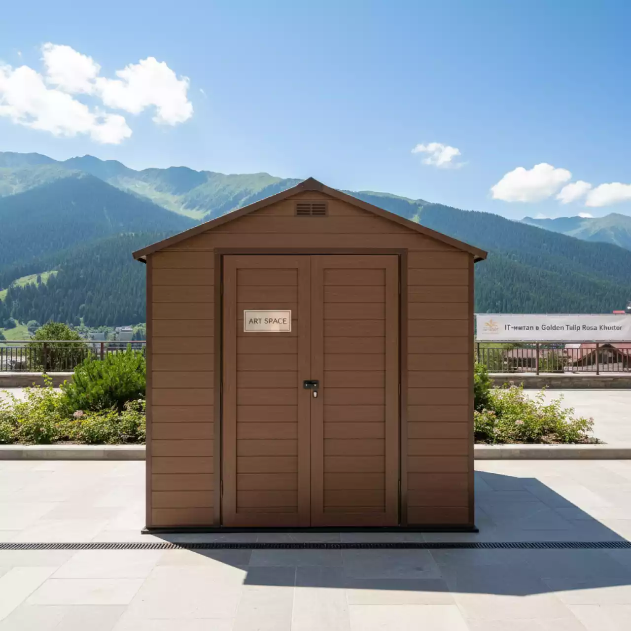 Аренда Хозблок Дарвин 4х6 коричневый в Golden Tulip Rosa Khutor — ART SPACE