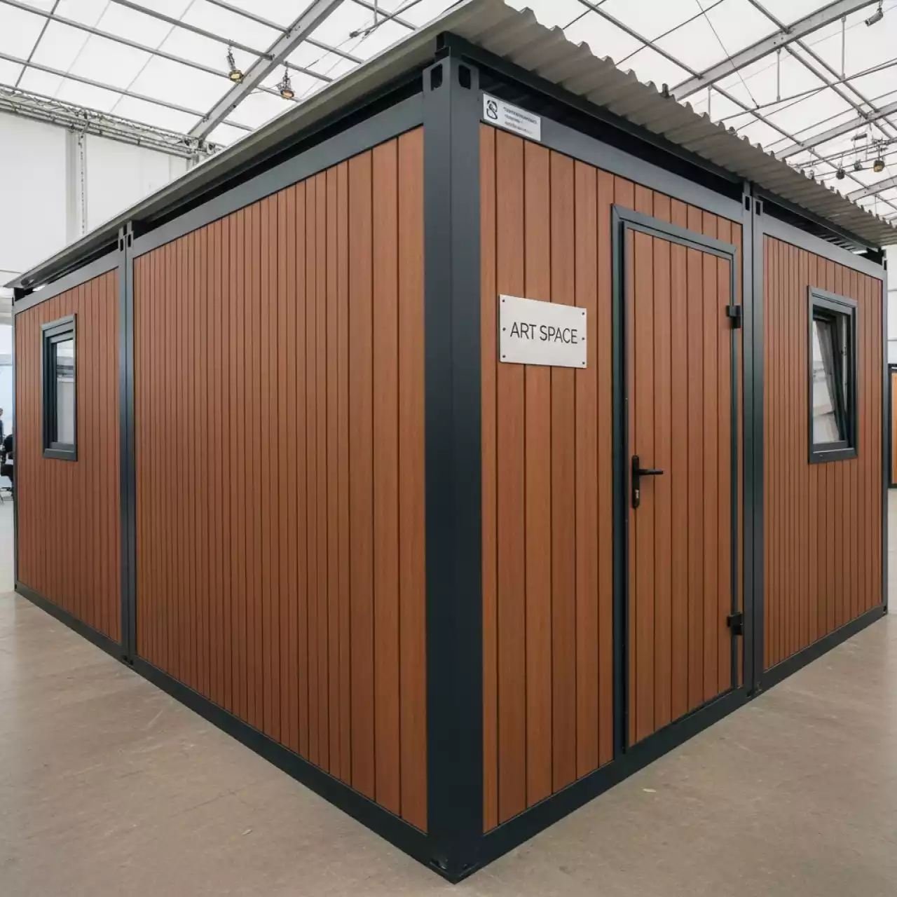 Аренда Хозблок из ДПК Дарвин 6х8 коричневый в ресторане «Brunello» — ART SPACE